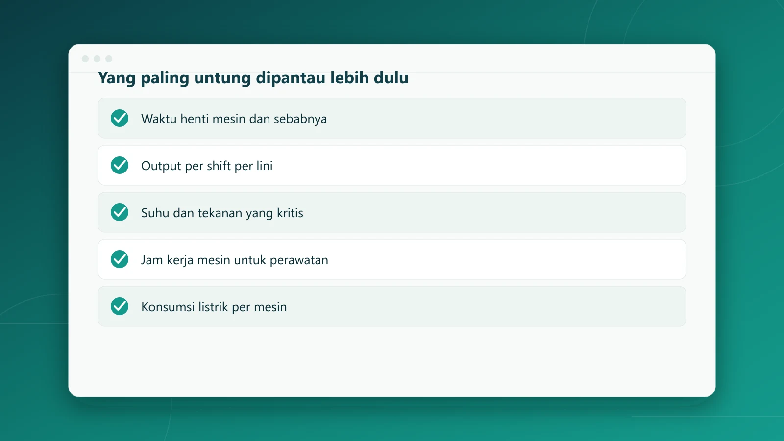 Lima hal yang paling untung dipantau lebih dulu dengan IoT industri