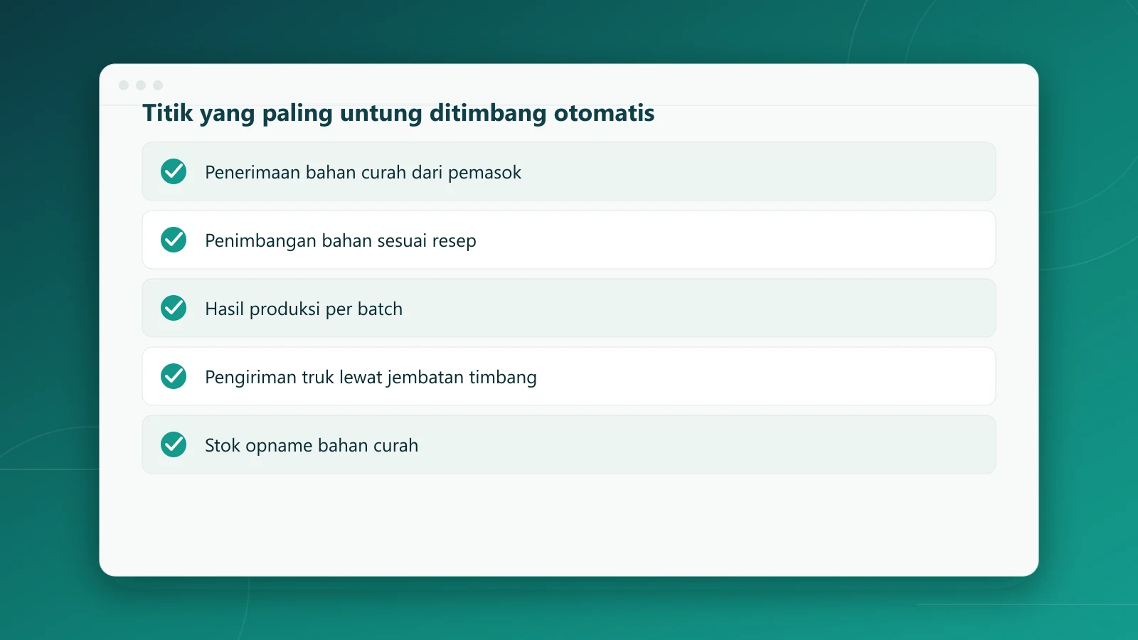 Titik penimbangan yang paling untung dihubungkan ke ERP